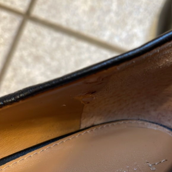 BANANA REPUBLIC UEC Women’s Size 9 Black Leather Heel Platform Pumps Round Toe - Picture 8 of 17